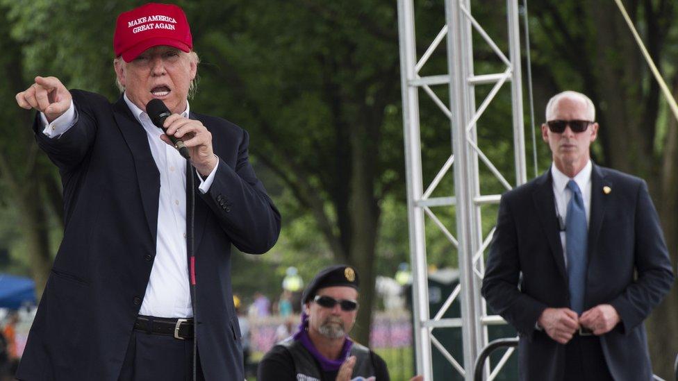 Trump addresses Rolling Thunder crowds