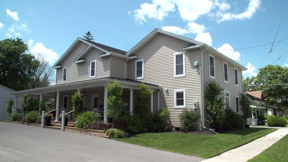 The historic home was originally built by housemate Beverly Brown's great-great grandfather in 1855