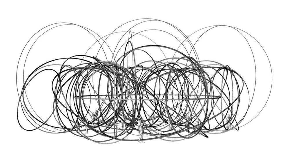 Antony Gormley's scribble