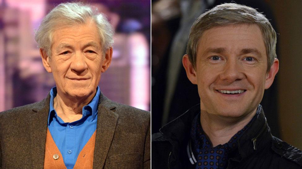 Ian McKellen and Martin Freeman