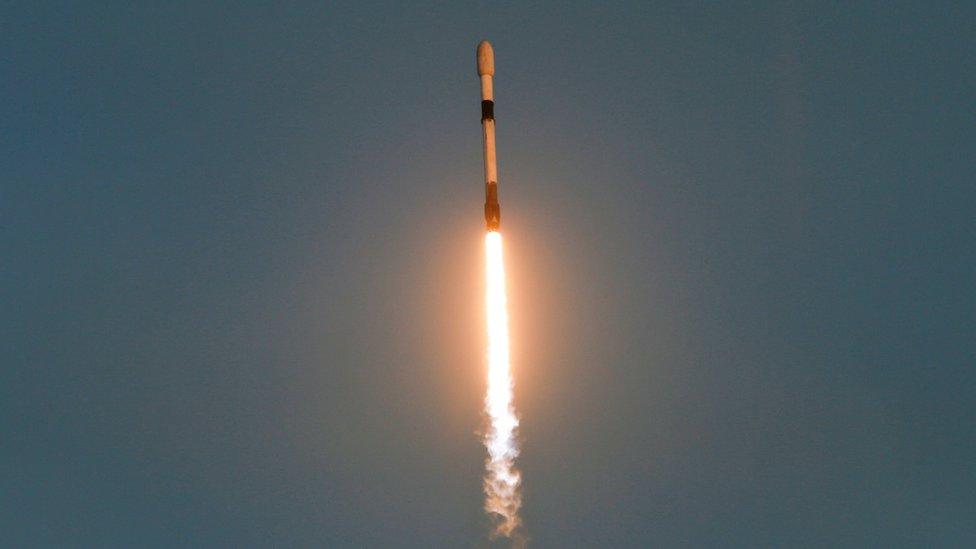 A rocket launch