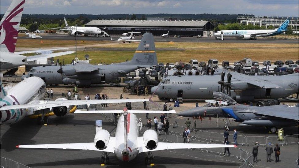 A general view of the outdoor display ground