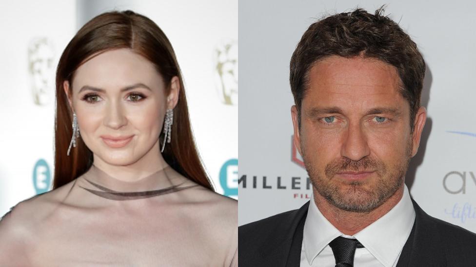 Karen Gillan and Gerard Butler