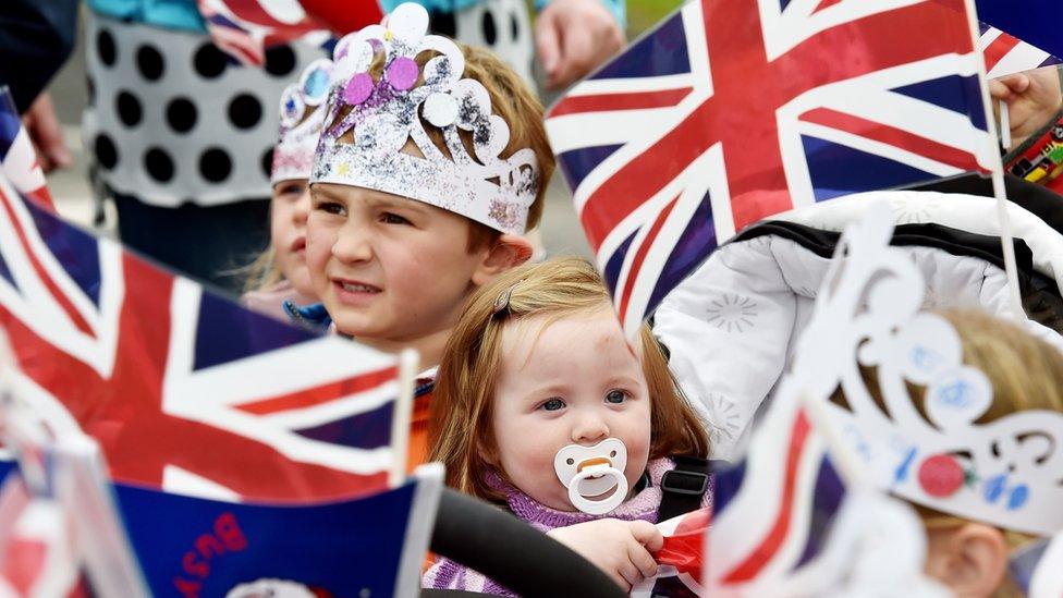 cheering youngsters at Tweedbank