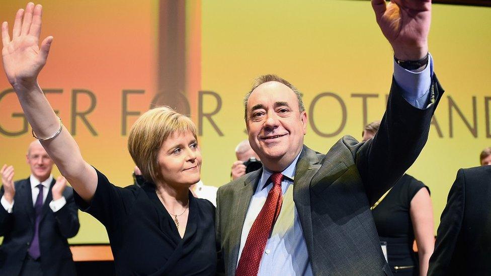 Nicola Sturgeon and Alex Salmond