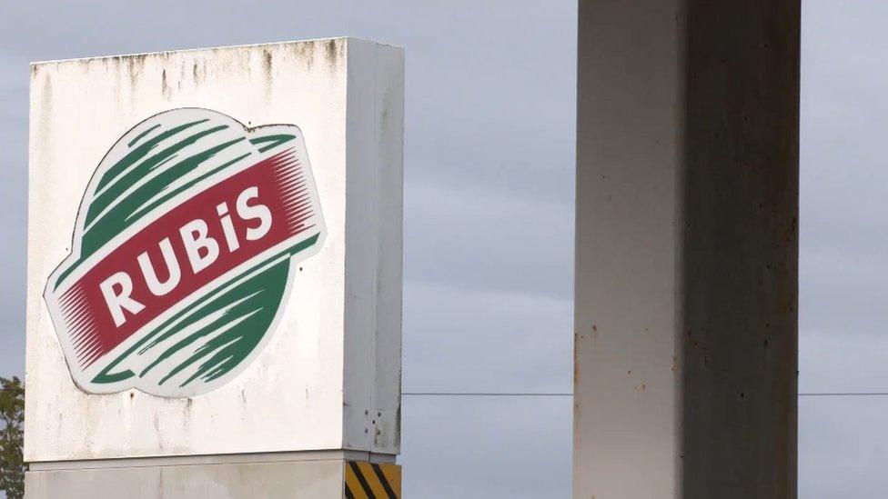 Rubis fuel station sign