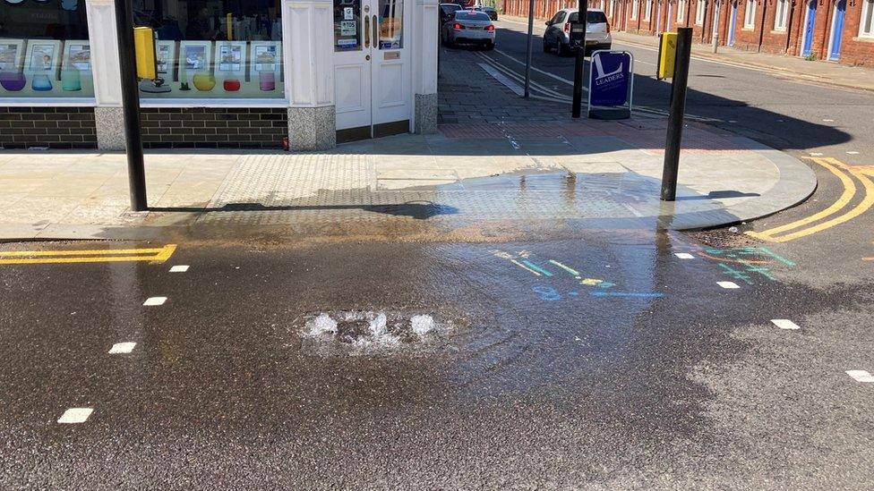 A water problem on Bedford High Street