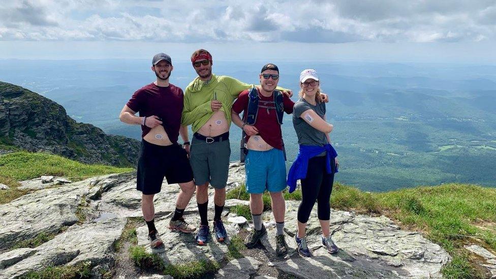 Michael and Patrick at Mount Mansfield, Vermont