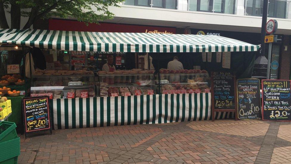 The market stall