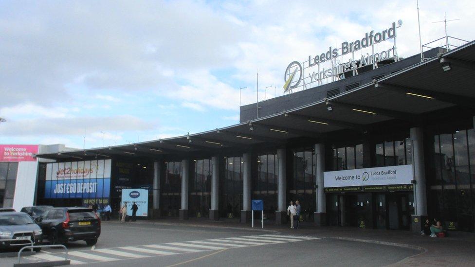 Exterior of Leeds Bradford Airport