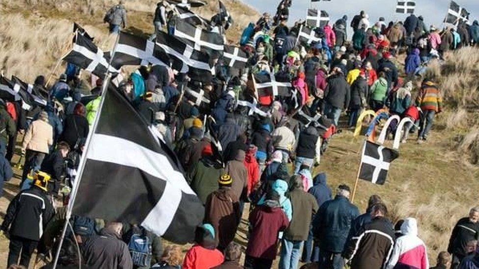 St Piran's Day march