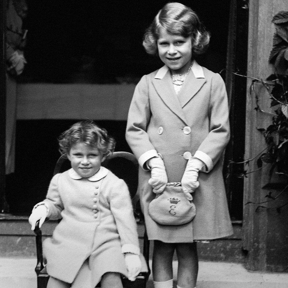 Princess Margaret and Princess Elizabeth