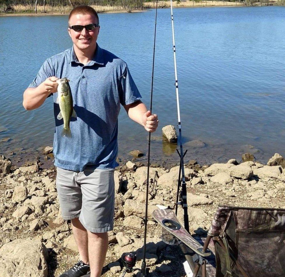 Cody Barlow out fishing