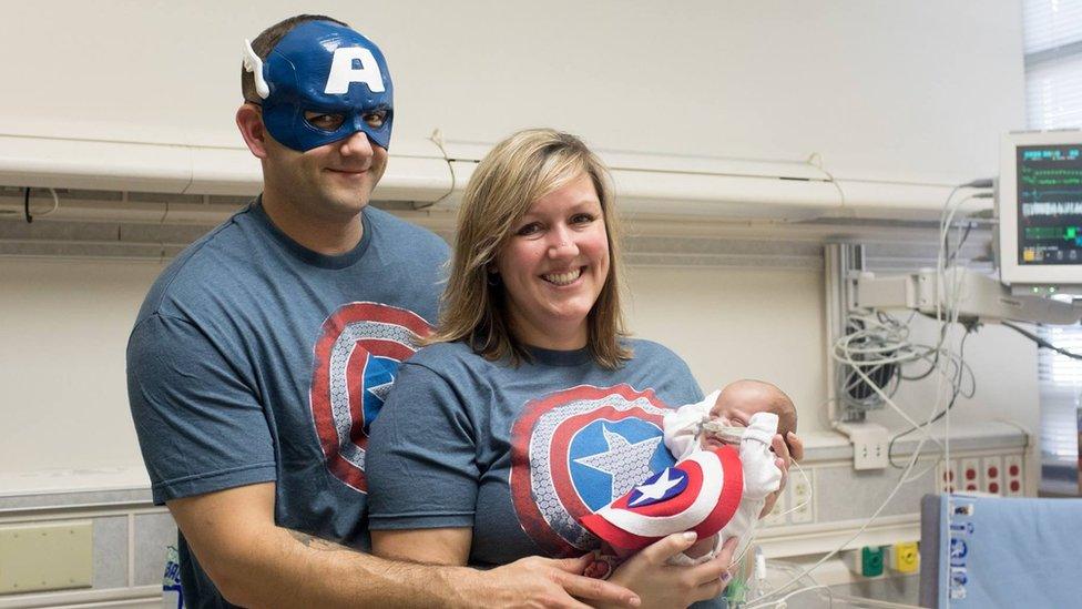 Fritz and Jennifer Behnke with baby William