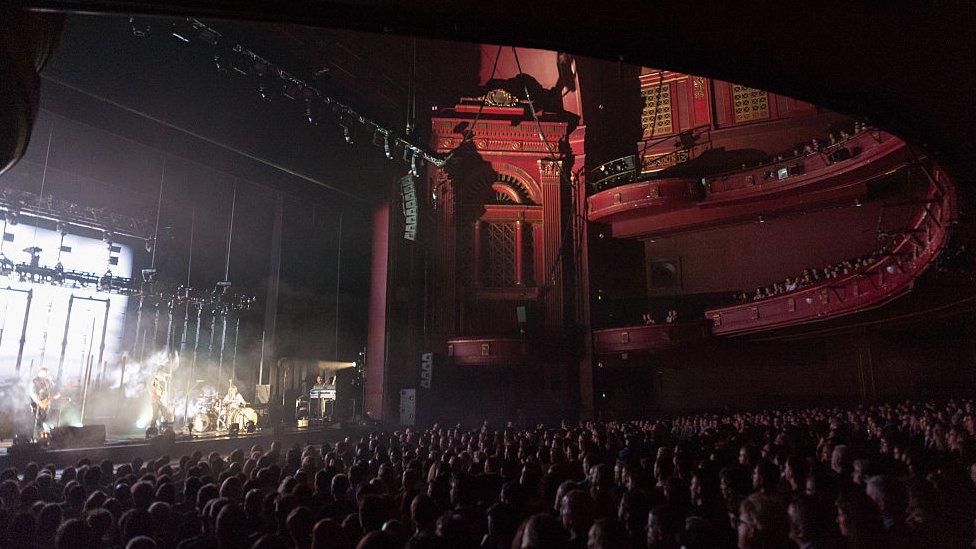 A musical performance at the Edinburgh Playhouse