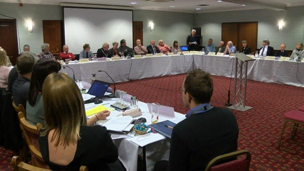 West Somerset Council merger vote meeting 19 March 2018