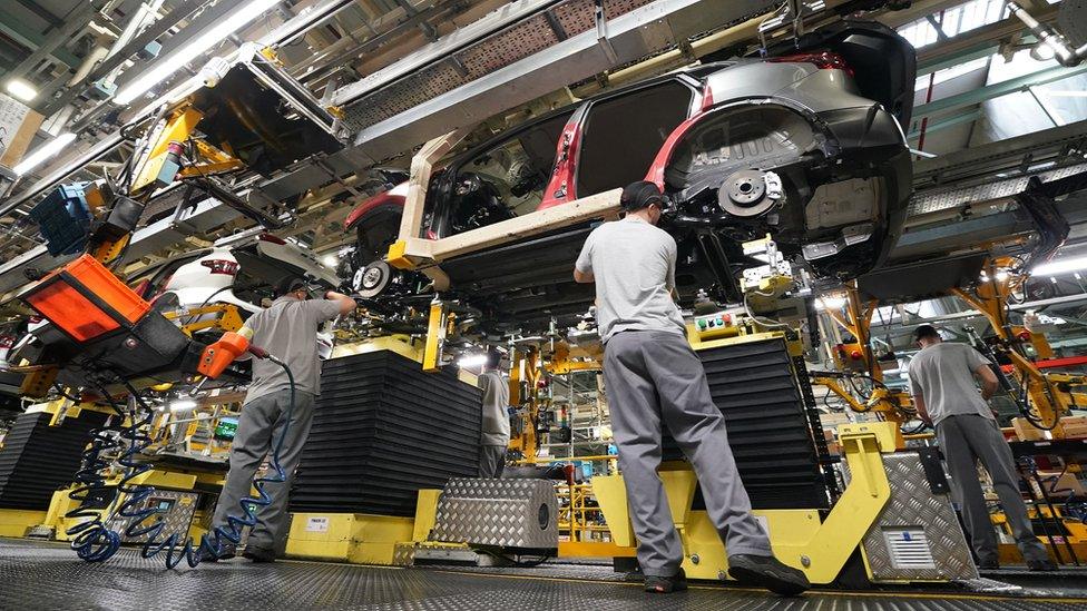 Nissan production line