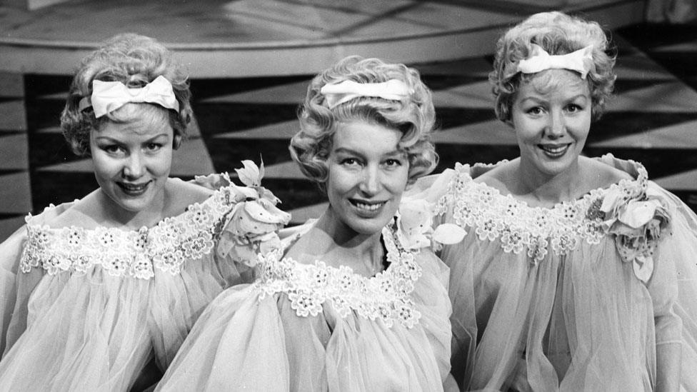 The Beverley Sisters - Teddie, Joy and Babs - in 1958