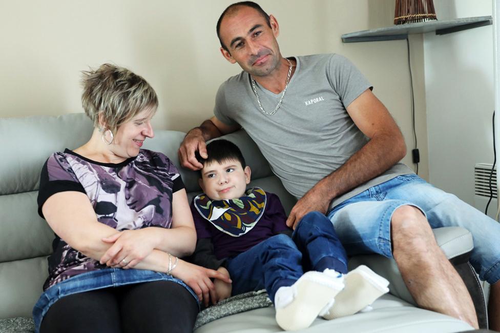 Nolan with parents