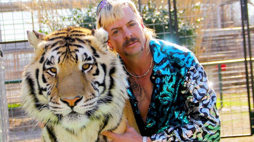 Joe Exotic with tiger