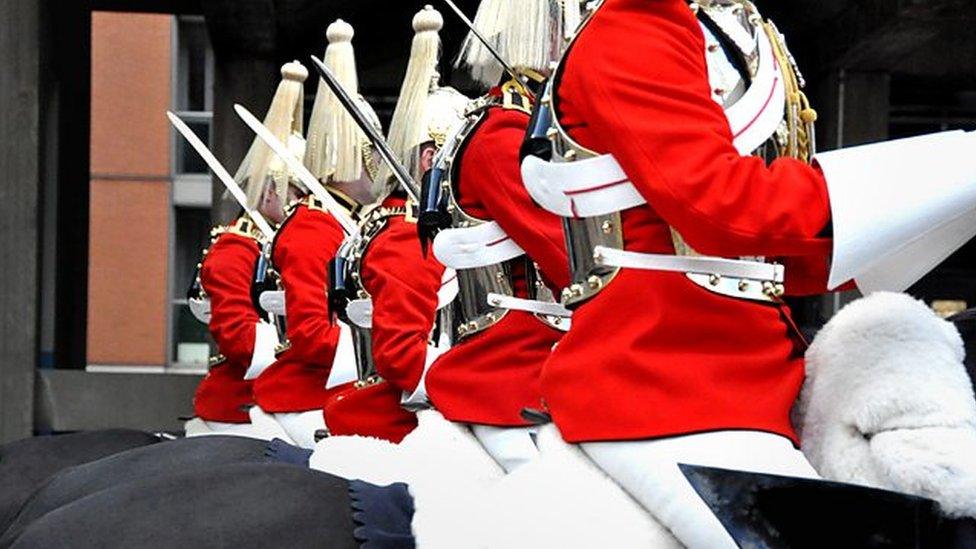 Generic image of soldiers from the Household Cavalry Mounted Regiment