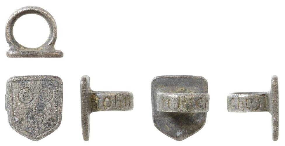 Post-medieval silver vervel (hawking ring)