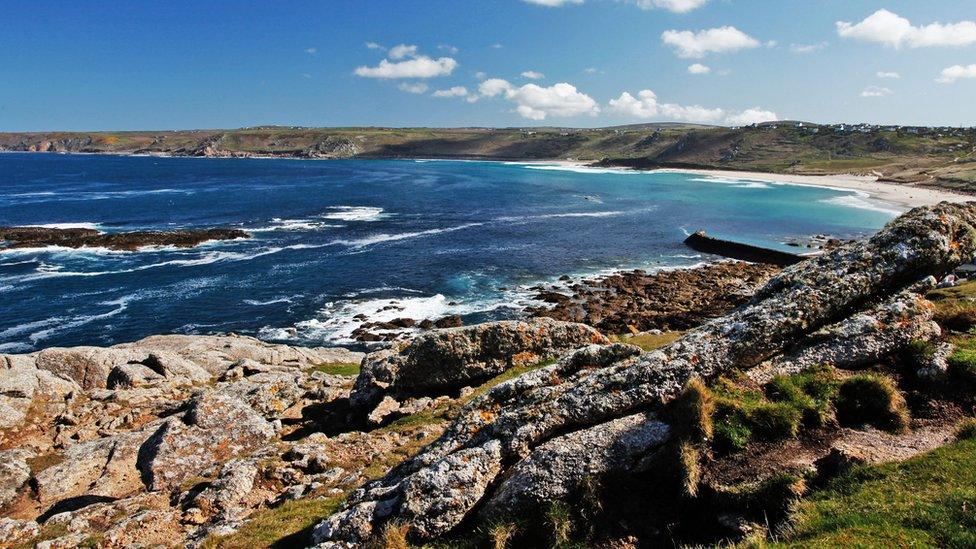 Whitesand Bay in Cornwall