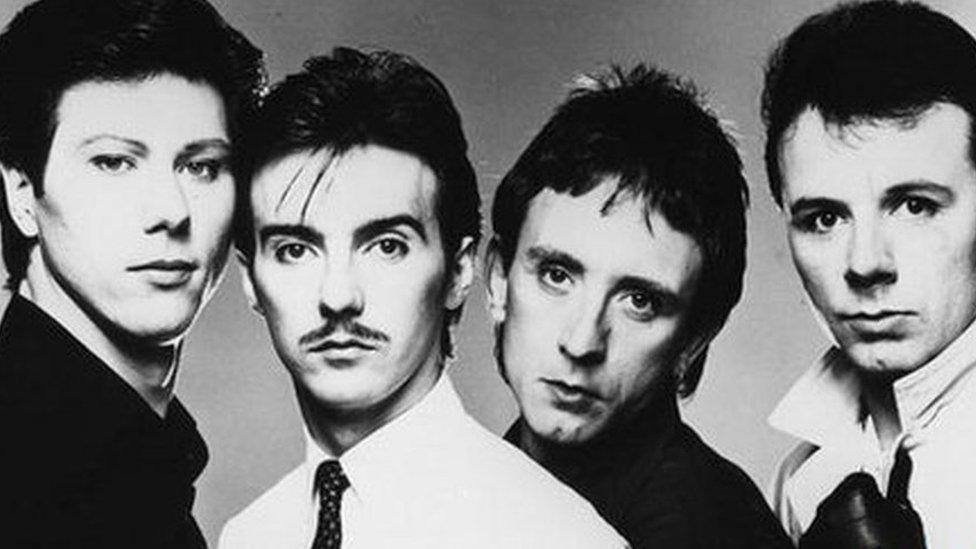 Ultravox with Midge Ure pictured second left