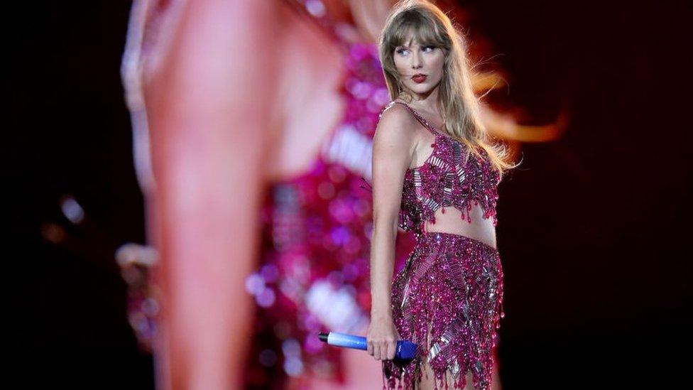 Taylor Swift performs onstage during the Taylor Swift | The Eras Tour at Lumen Field on July 22, 2023 in Seattle, Washington.