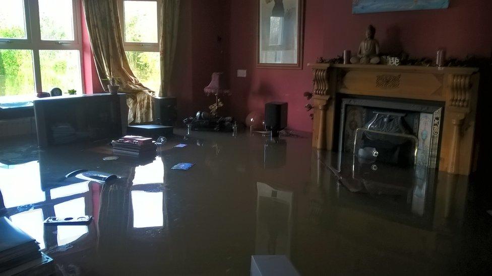 Flooded home, Fermoy Cork