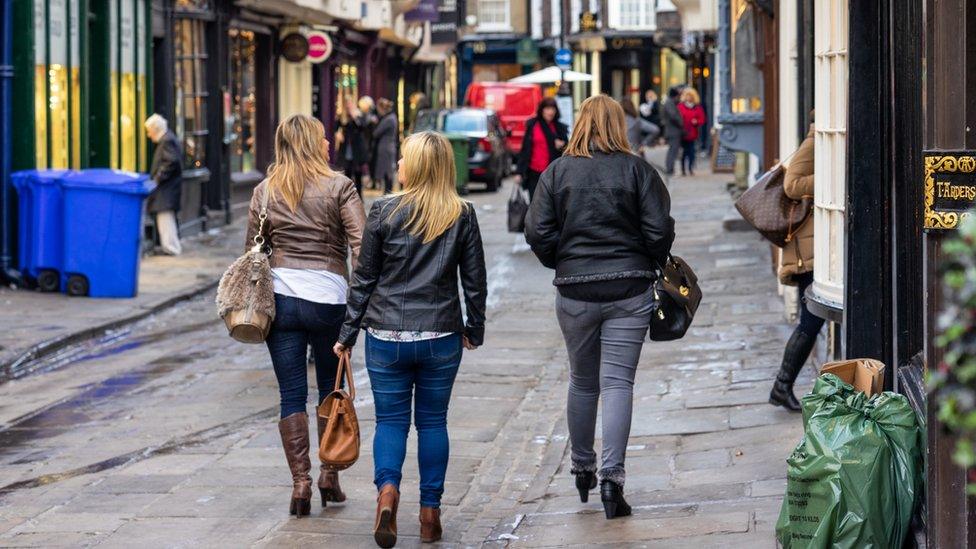 The Shambles shopping street in York