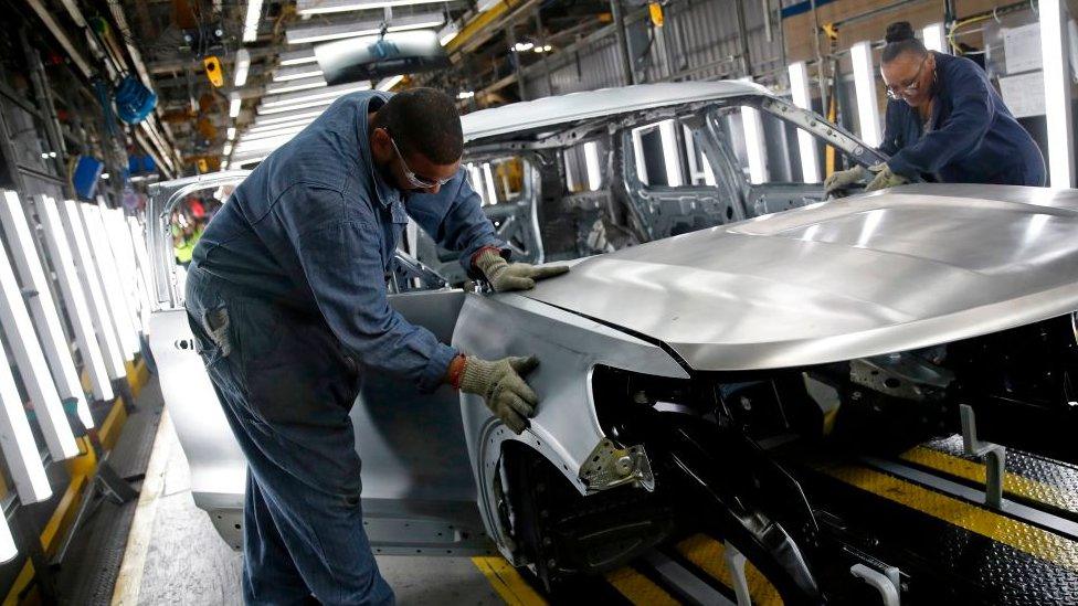 Car plant workers in Chicago