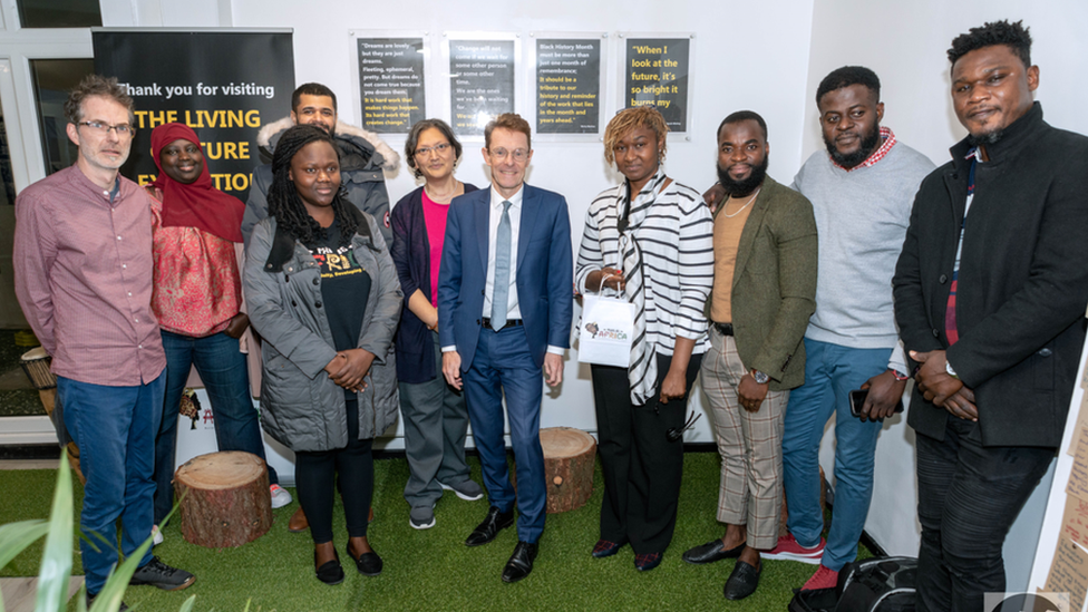 Staff from Highlife with the West Midlands mayor, Andy Street