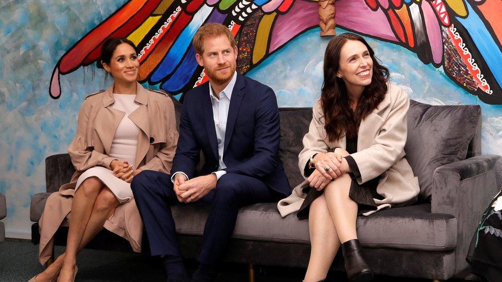 Meghan, Harry and Jacinda Ardern