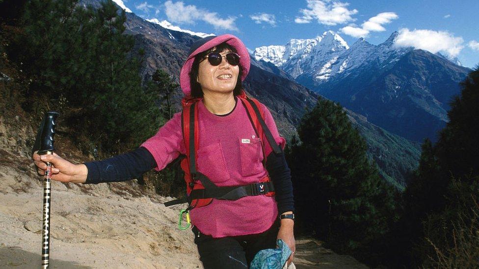 Junko Tabei, from Japan, was the first woman to reach the summit of Everest on May 16, 1975, at the age of 35.