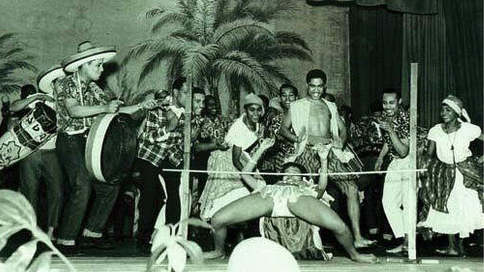 Caribbean carnival in St Pancras Town Hall in 1959