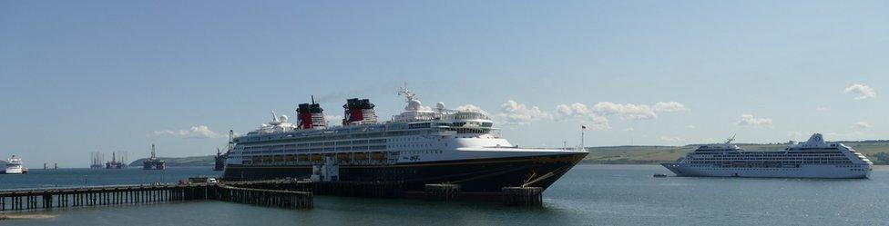 Cruise ships at Invergordon