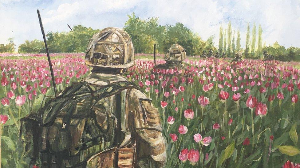 Soldiers in field