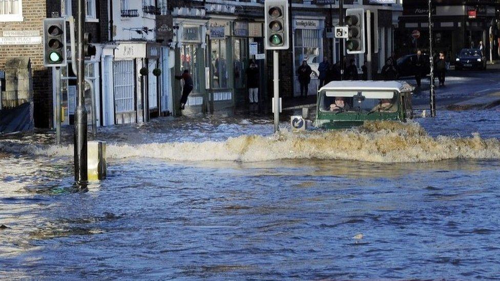 Flooding in York