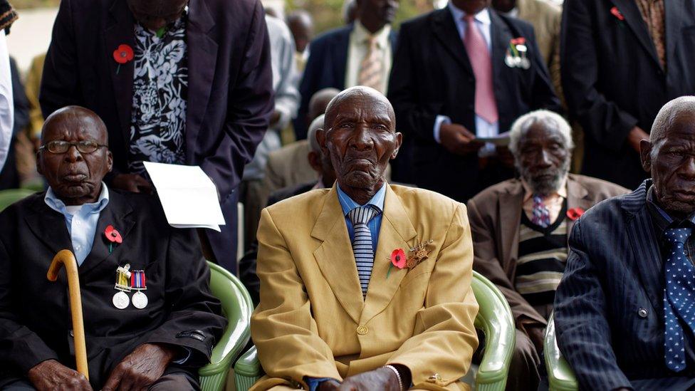 Kenyan war veterans in Nairobi