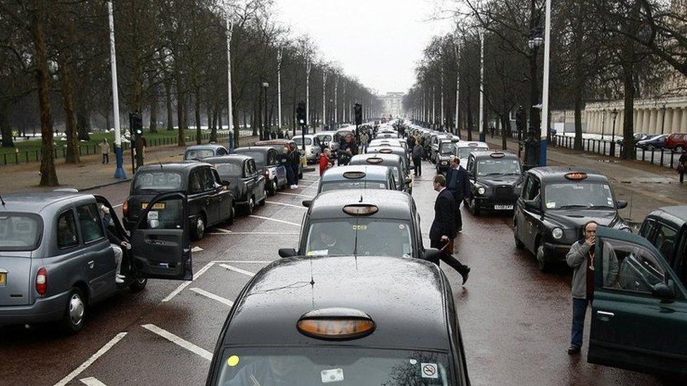 Black cab protest