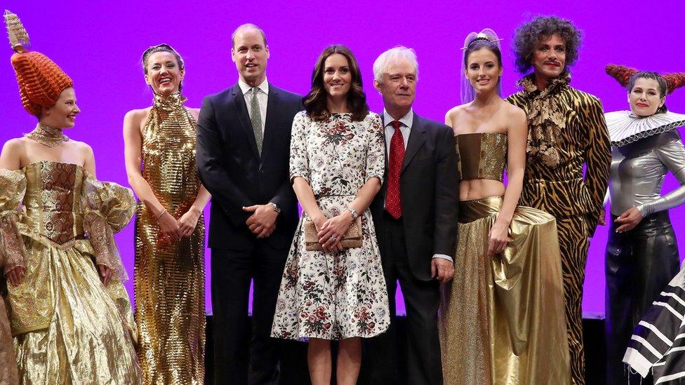 William and Catherine visit the Gdansk Shakespeare theatre