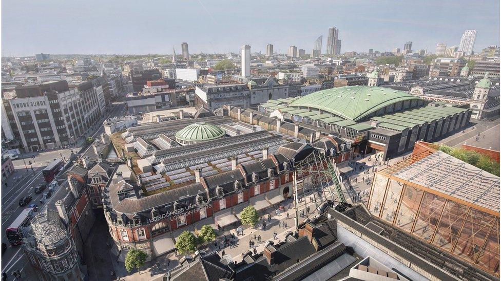 Plan of new Museum of London