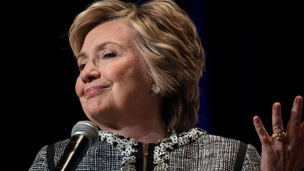 Hillary Clinton speaks during BookExpo 2017 at the Jacob K. Javits Convention Center, June 1, 2017 in New York City