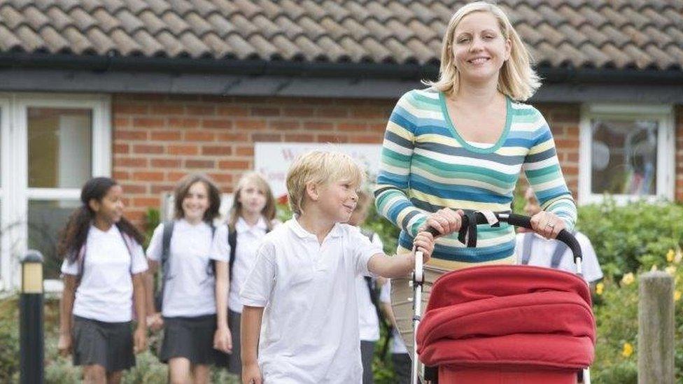 Children outside school