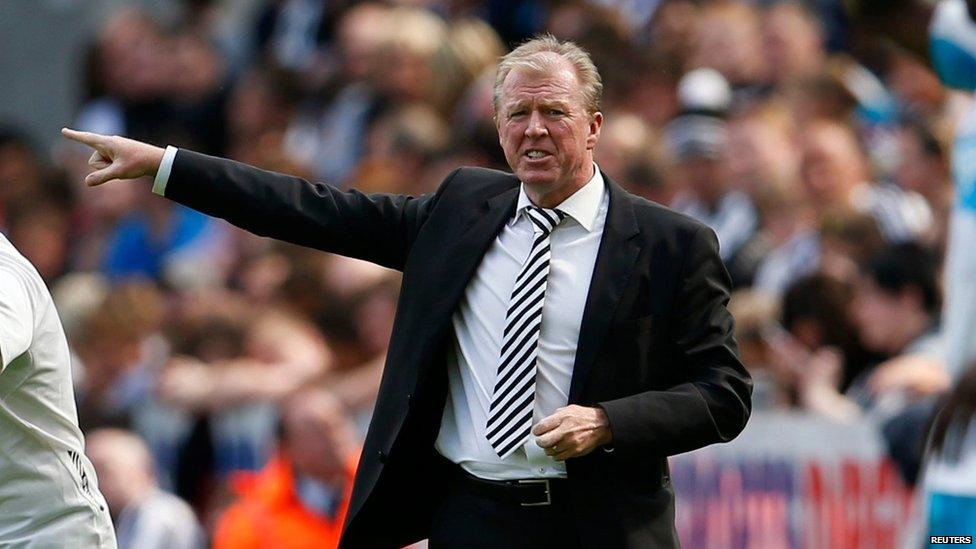 Newcastle manager Steve McClaren