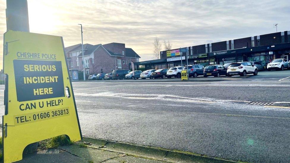 A41 Chester Road in Little Sutton by the junction with Smithy Lane