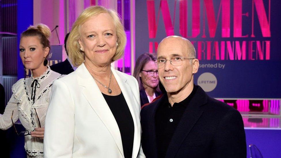 Mehg Whitman and Jeffrey Katzenberg