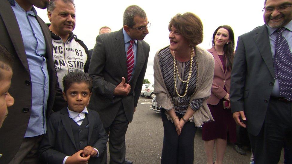 Arlene Foster with Muslim community