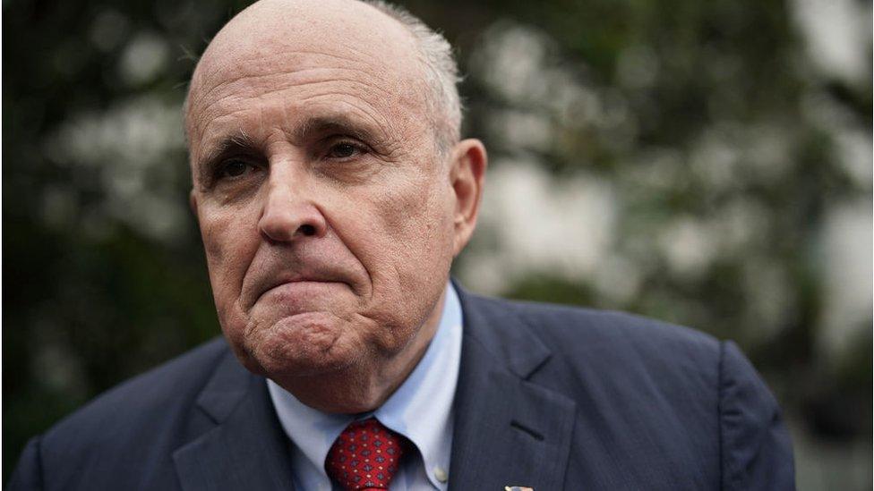 Rudy Giuliani, former New York City mayor and current lawyer for U.S. President Donald Trump